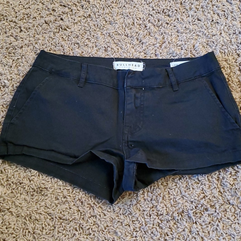 Bullhead Denim Black Shorts